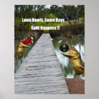 Gräsmatta Bowls Australia Split Happens, Poster
