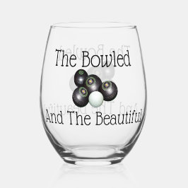 Gräsmatta Bowls Bowled och den vackra,