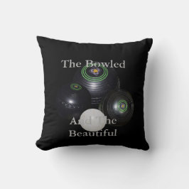 Gräsmatta Bowls Bowled och vackert. Kudde
