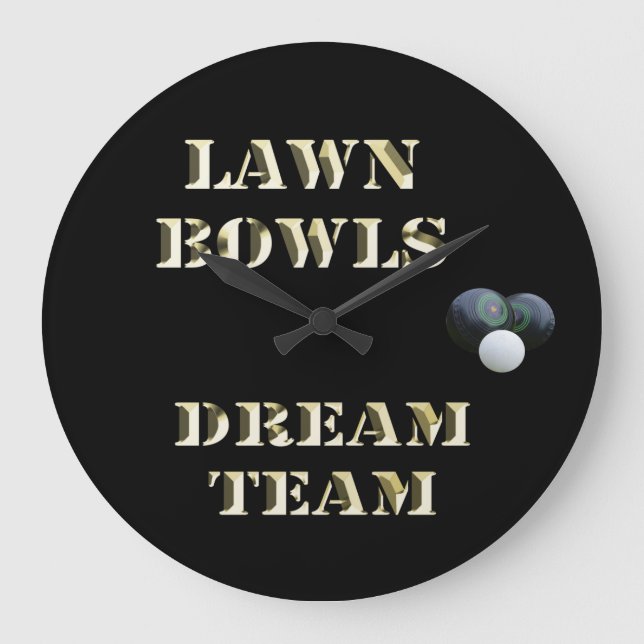 Gräsmatta Bowls Dream Team   Stor Klocka (Framsida)
