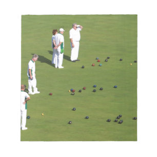Gräsmatta Bowls England Anteckningsblock