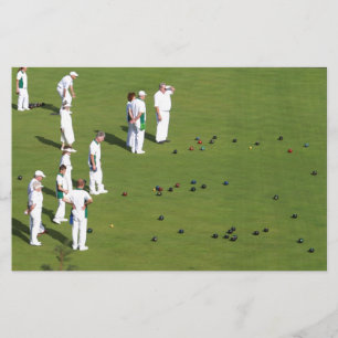 Gräsmatta Bowls England Brevpapper