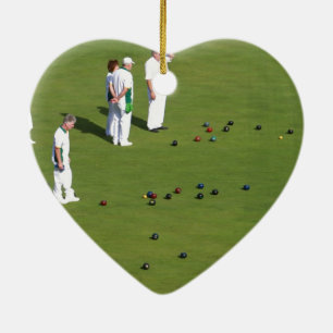 Gräsmatta Bowls England Julgransprydnad Keramik