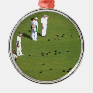 Gräsmatta Bowls England Julgransprydnad Metall