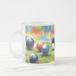 Gräsmatta Bowls Färg Stänk Frostad Glasmugg