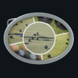 Gräsmatta Bowls Fem Bild Photo Collage, Bälte Buck<br><div class="desc">Bilden är fem gräsmatta bilder som görs till en färgfull geometrisk fotokollage.</div>