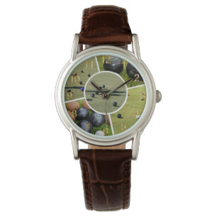 Gräsmatta Bowls Fem Bild Photo Collage Dam Watch Armbandsur