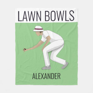 Gräsmatta Bowls Fleecefilt