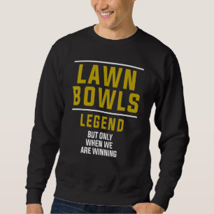 Gräsmatta Bowls förklaring för Klubb- och teammatc Lång Ärmad Tröja
