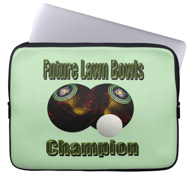 Gräsmatta Bowls Future Champion Laptop Fodral (Framsidan)