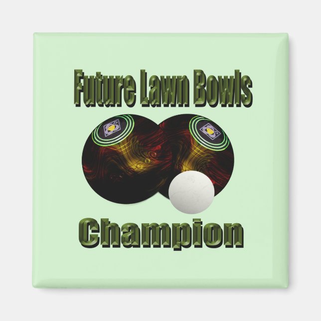 Gräsmatta Bowls Future Champion Magnet (Framsidan)