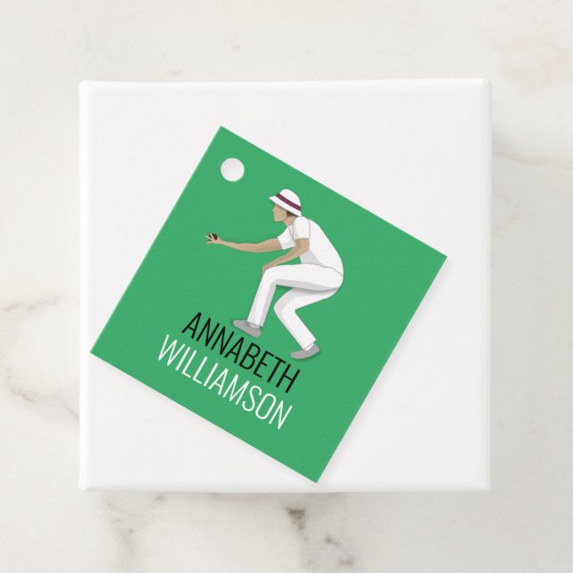 Gräsmatta Bowls Gåvor Etiketter (På plats)