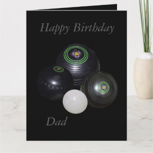 Gräsmatta Bowls, Grattis på födelsedagen Pappa Big Kort