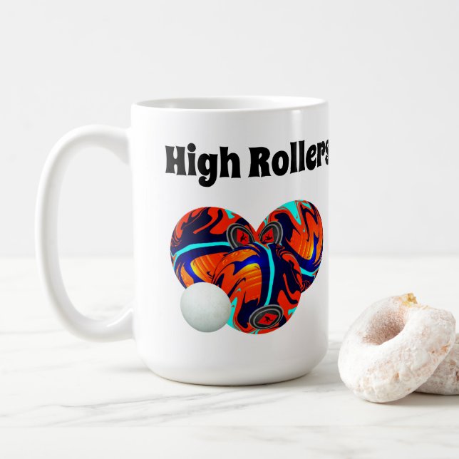 Gräsmatta Bowls High Rollers, Kaffee Mugg (Med munk)