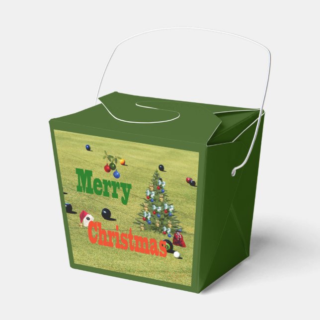 Gräsmatta Bowls jul Stil, Gift Party Box Presentaskar (Framsidan Sidan)