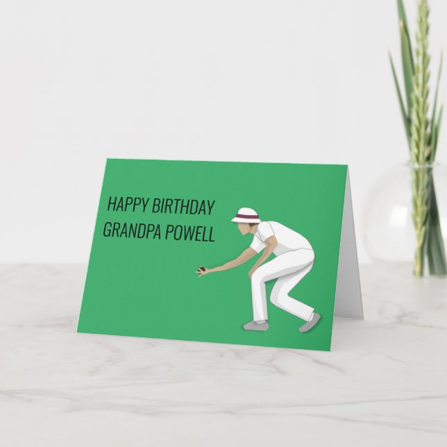 Gräsmatta Bowls Kort (Framsida)