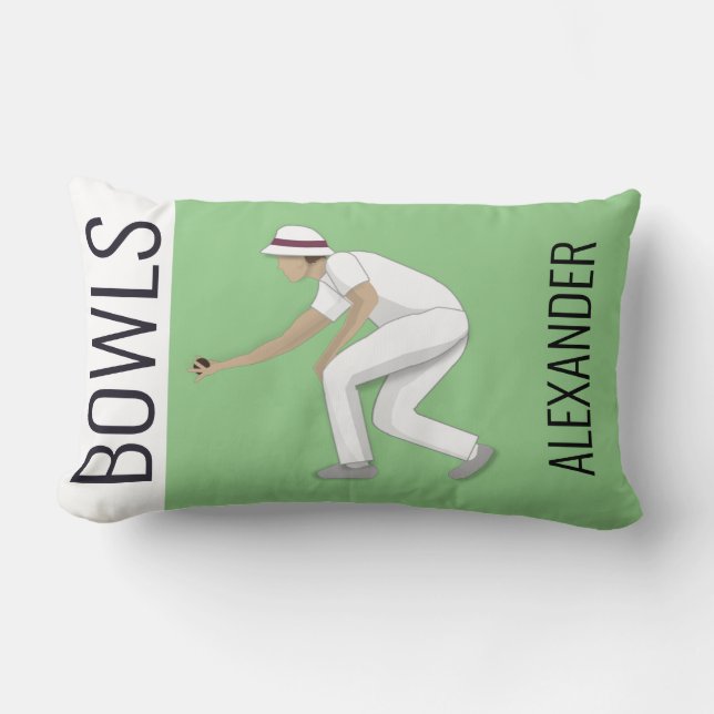 Gräsmatta Bowls Lumbarkudde (Framsida)