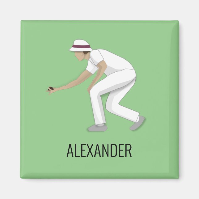 Gräsmatta Bowls Magnet (Framsidan)