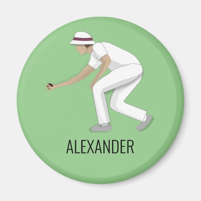 Gräsmatta Bowls Magnet (Framsidan)