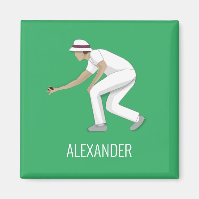 Gräsmatta Bowls Magnet (Framsidan)