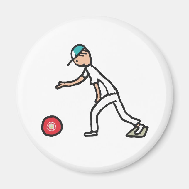 Gräsmatta Bowls Magnet (Framsidan)