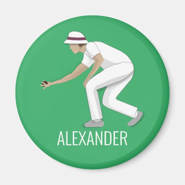 Gräsmatta Bowls Magnet (Framsidan)