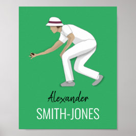 Gräsmatta Bowls Poster