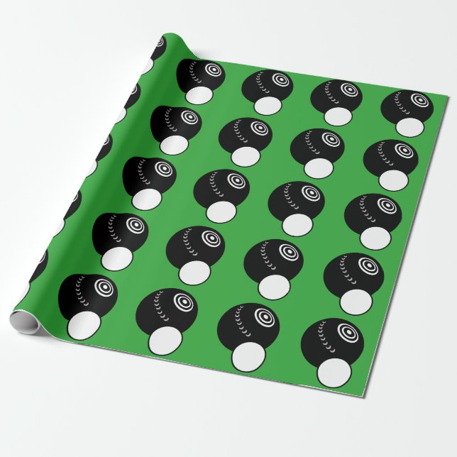 Gräsmatta Bowls Presentpapper (Utrullad)
