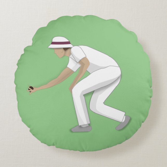 Gräsmatta Bowls Rund Kudde (Framsidan)