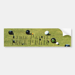 Gräsmatta Bowls spel och Logotyp, Bildekal