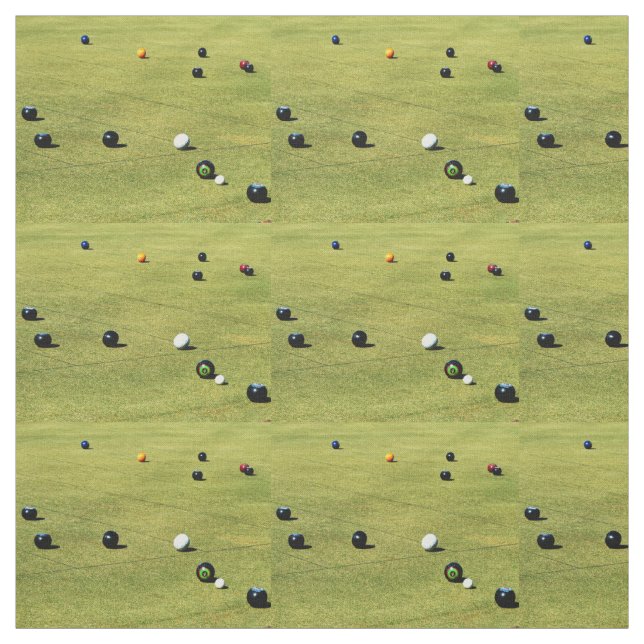 Gräsmatta Bowls spel, Tyg (Provkarta)