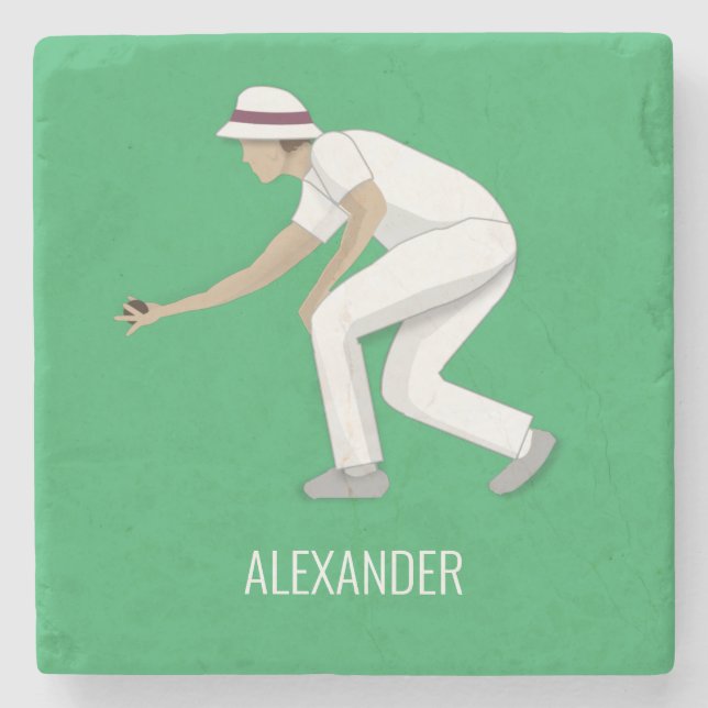 Gräsmatta Bowls Stenunderlägg (Framsidan)