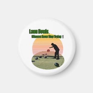 Gräsmatta Bowls The Winners Design, Magnet