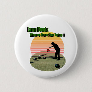 Gräsmatta Bowls Winners design, flagga Knapp