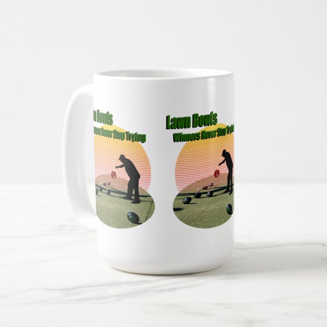Gräsmatta Bowls Winners, Kaffe Mugg (Framsida vänster)