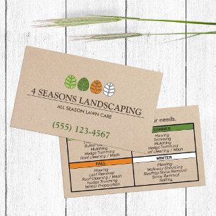 Gräsmatta Care and All Season Landscaping Visitkort
