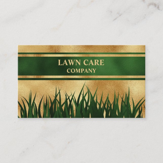 Gräsmatta Care Landcape modern professionell yard  Visitkort (Framsida)