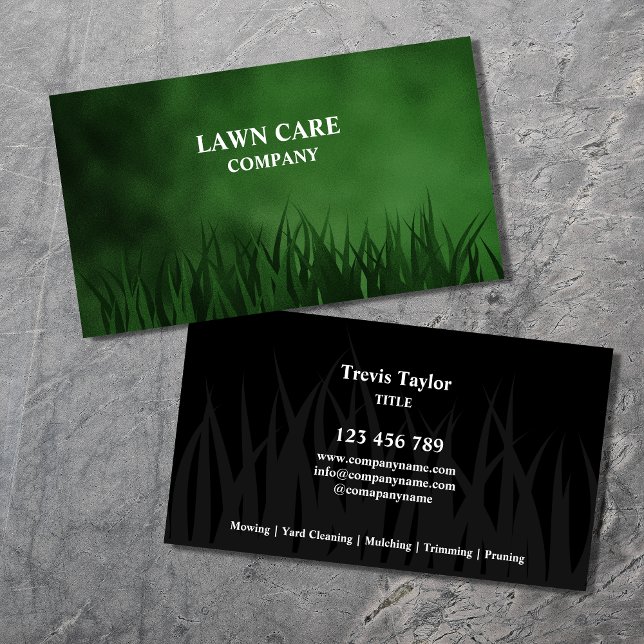 Gräsmatta Care Landcape modern professionell yard  Visitkort (Skapare uppladdad)