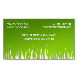 Gräsmatta Care Landscaper Magnetiska Visitkort