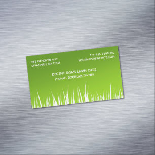 Gräsmatta Care Landscaper Magnetiska Visitkort