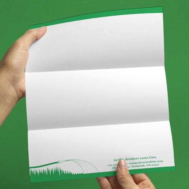 Gräsmatta Care Landscaping Letterhead Brevhuvud (Skapare uppladdad)