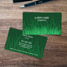 Gräsmatta Care Landskap modern professionell yard Visitkort