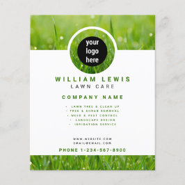 Gräsmatta Care Simple Business Logotyp Landscaping Flygblad