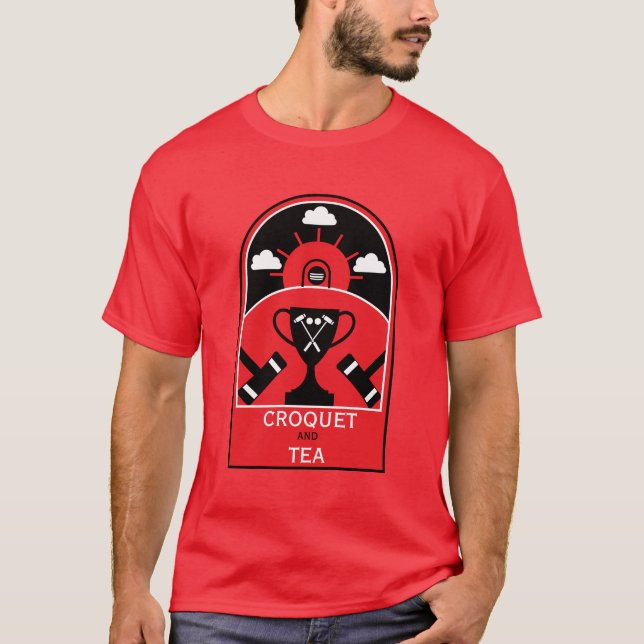 Gräsmatta Croquet T Shirt (Framsida)