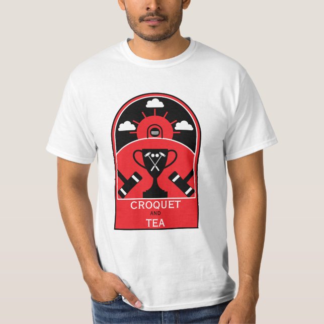 Gräsmatta Croquet T Shirt (Framsida)
