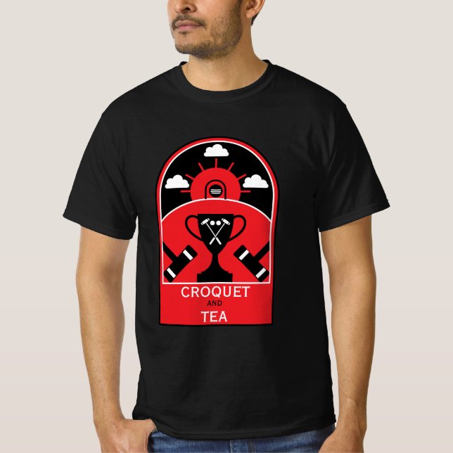 Gräsmatta Croquet T Shirt (Framsida)