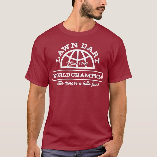 Gräsmatta Dart Player 1962 World Champion Bullseye T Shirt (Framsida)