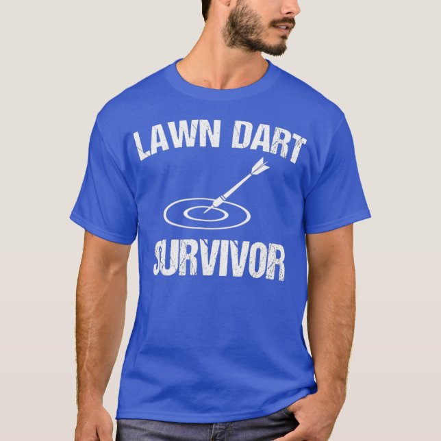 Gräsmatta Dart Survivor Funny Funny Gräsmatta Dart T Shirt (Framsida)