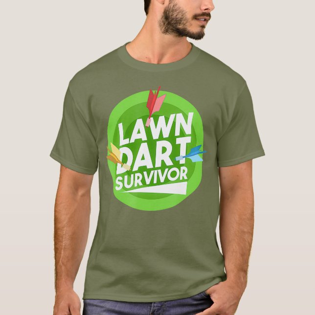 Gräsmatta Dart Survivor shirt T Shirt (Framsida)