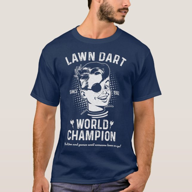 Gräsmatta Dart World Champion T Shirt (Framsida)